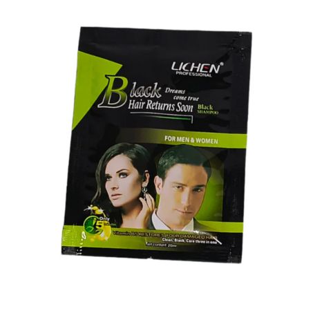 Lichen Professional Black Hair Returns Soon herbal shampoo sachet