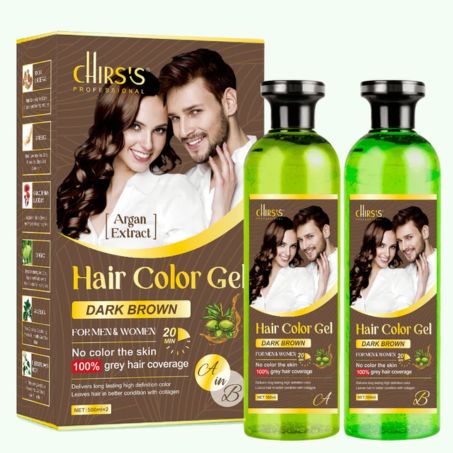 Chirss Professional Dark Brown Hair Color Gel 1000ml In Pakistan