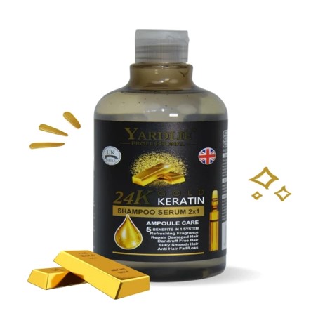 Yardlie Professional 24K Gold Shampoo Serum 2X1 500ml In Pakistan
